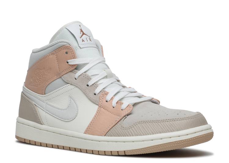 Sneakers Nike Air Jordan 1 Retro MID "MILAN" - SAIL/LIGHT BONE-STRING CV3044-100