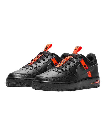Sneakers Unisex Nike AIR FORCE 1 Low LV8 KSA GS World Pack - Black Orange CT4683-001
