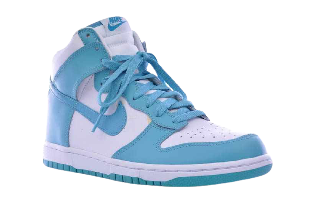 Sneakers Unisex Nike Dunk High - White/Mineral Blue 317982-114