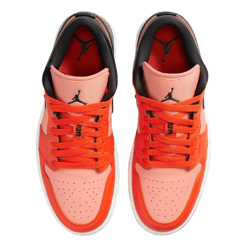 Sneakers WMNS Jordan 1 Low Orange And Black Collide Atop - DM3379-600