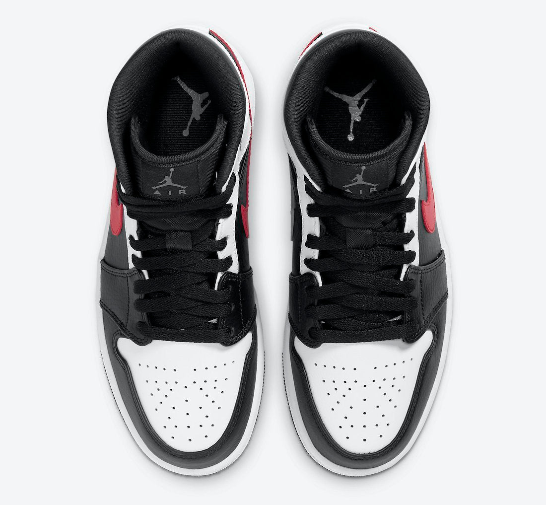 Sneakers WMNS Air Jordan 1 Mid - Black Chile - Red White 554724-075