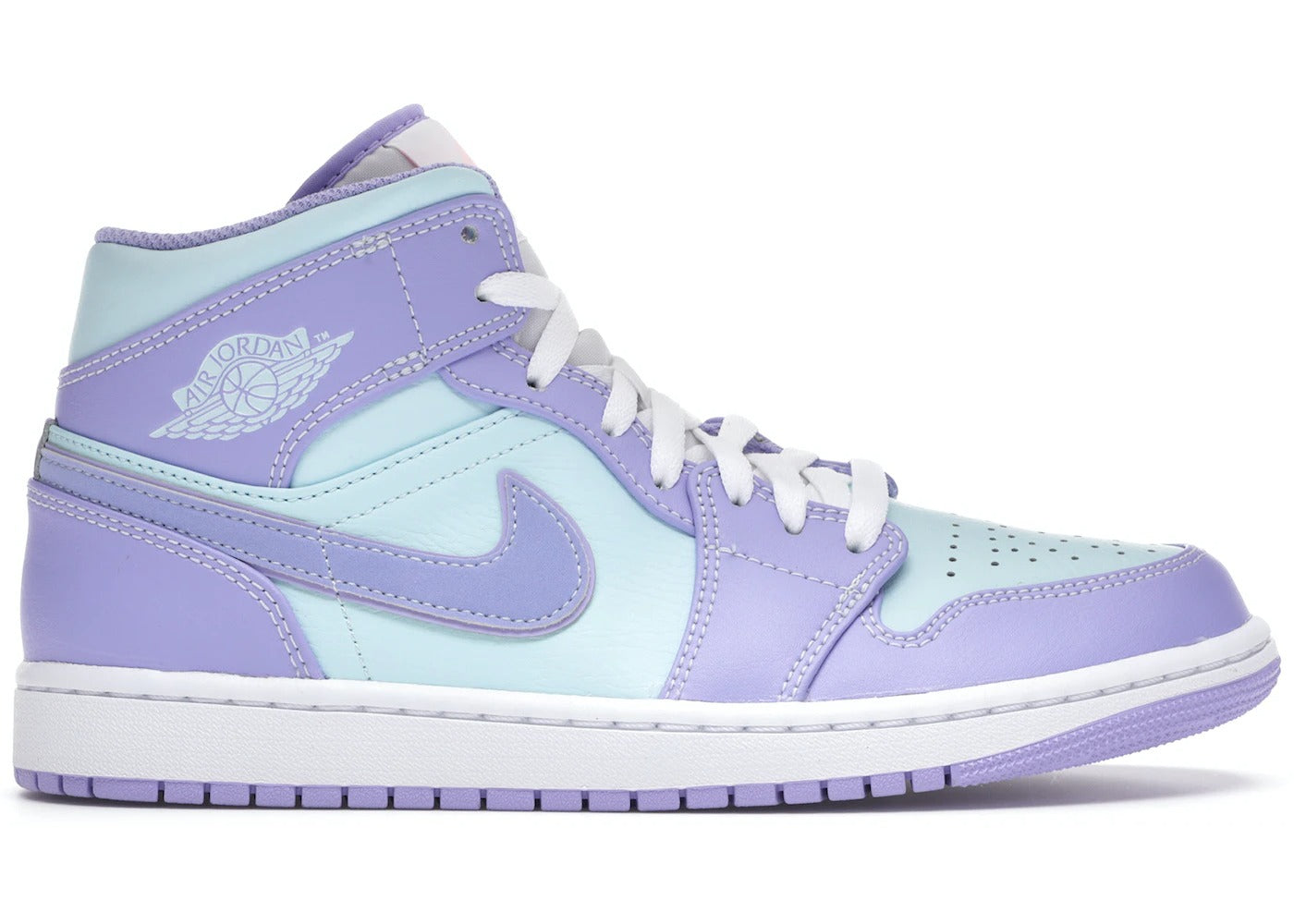 Sneakers WMNS Nike Air Jordan 1 Mid Purple Aqua - PURPLE/AQUA-WHITE 554724-500