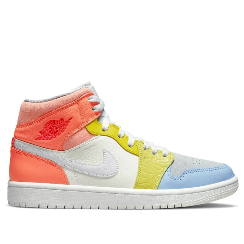 Sneakers WMNS Air Jordan 1 Mid 'To My First Coach' - Sail/White-Light Citron DJ6908-100