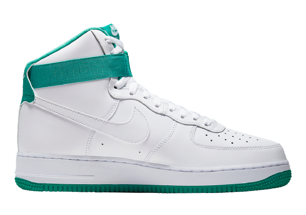 Sneakers Men Nike Air Force1 HIGH - White Neptune Green CD0910-101