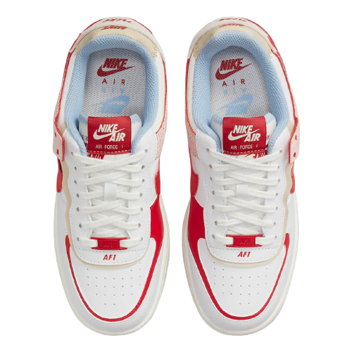Sneakers WMNS Nike Air FORCE 1 SHADOW - Summit White/Gym Red CI0919-108