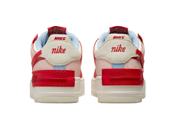 Sneakers WMNS Nike Air FORCE 1 SHADOW - Summit White/Gym Red CI0919-108