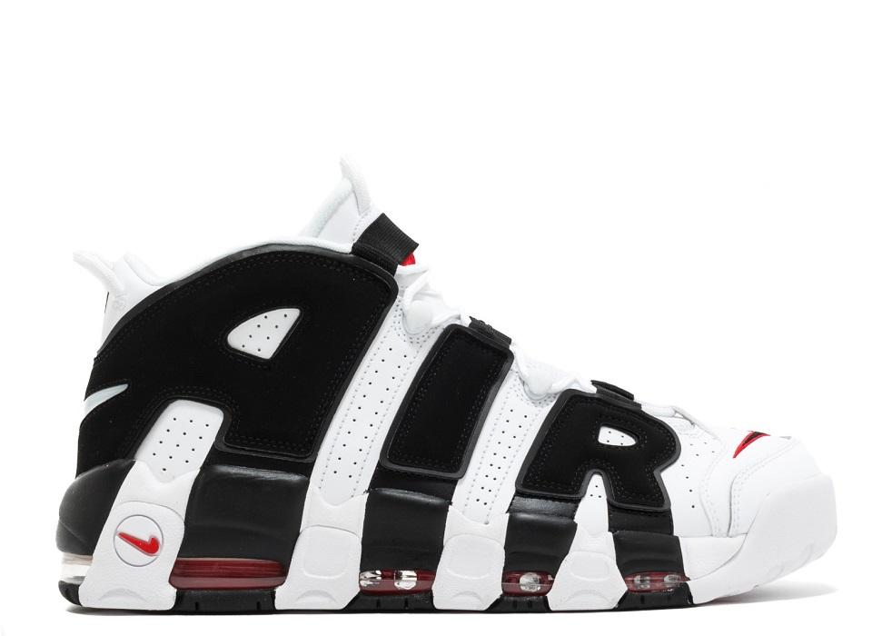 Nike Air More Uptempo '96 White Black Red - Drop The Sneakers