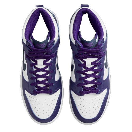 Sneakers WMNS Nike Dunk High Electro Purple Midnight Navy - DH9751-100