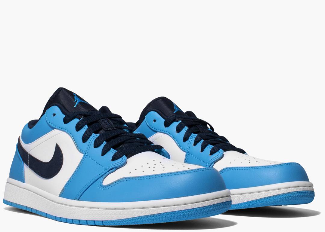 Sneakers WMNS Nike Air Jordan 1 Low UNC (2021) - Dark Powder Blue 553558-144