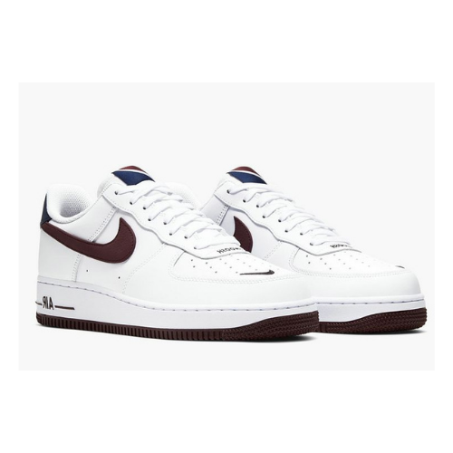 Sneakers Men NIKE AIR FORCE 1 '07 LV8 - 'WHITE NIGHT MAROON' CJ8731-100