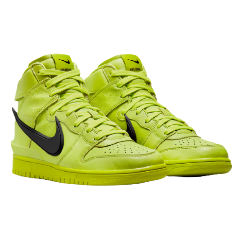 Sneakers Men Nike Dunk High x AMBUSH - Flash Lime CU7544-300