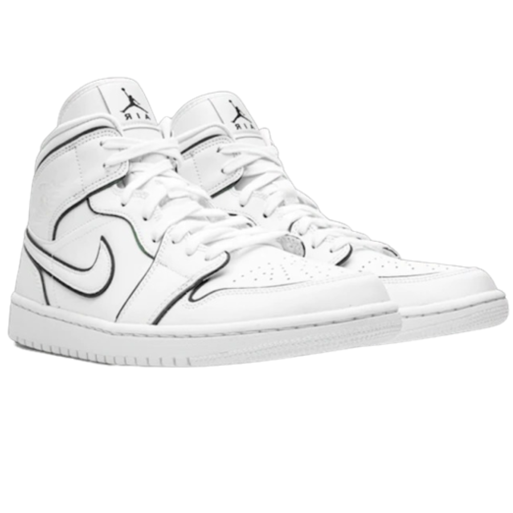 Sneakers WMNS Jordan 1 Mid Iridescent Reflective White - CK6587-100