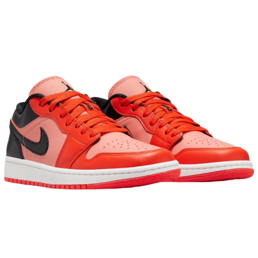 Sneakers WMNS Jordan 1 Low Orange And Black Collide Atop - DM3379-600
