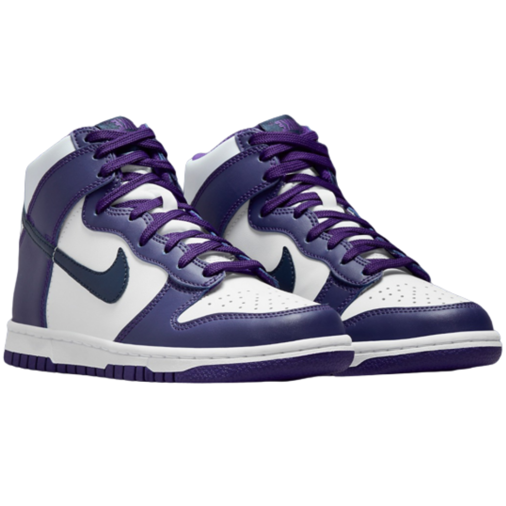 Sneakers WMNS Nike Dunk High Electro Purple Midnight Navy - DH9751-100