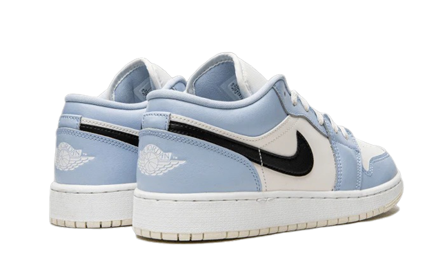 Sneakers WMNS Jordan 1 Low Ice Blue Black (GS) - 554723-401