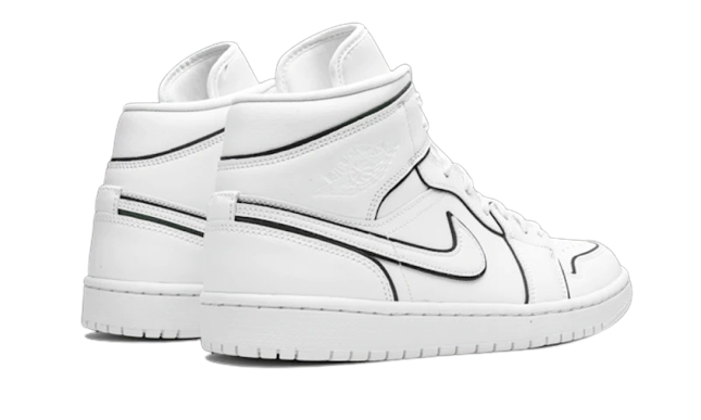 Sneakers WMNS Jordan 1 Mid Iridescent Reflective White - CK6587-100