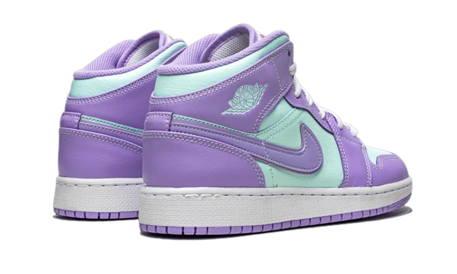 Sneakers WMNS Nike Air Jordan 1 Mid Purple Aqua - PURPLE/AQUA-WHITE 554724-500