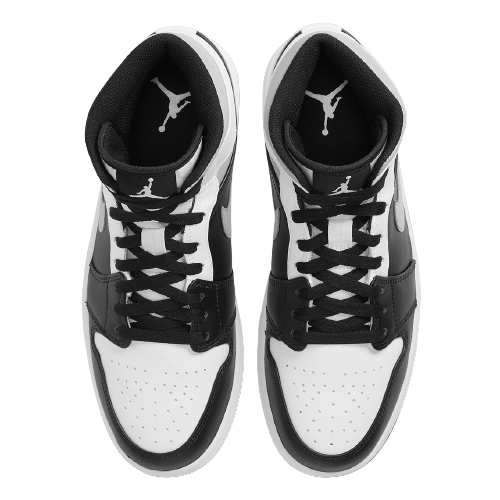 Sneakers WMNS Nike Air Jordan 1 Mid White Shadow - Black/Medium Grey-White 640734-073