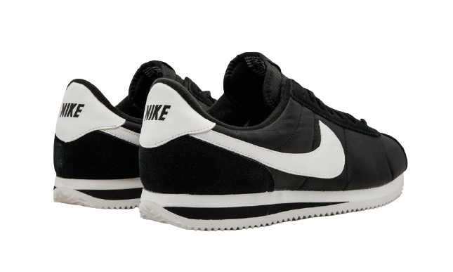 Sneakers Men Nike Cortez Sportswear Basic Nylon - Black White 819720-011