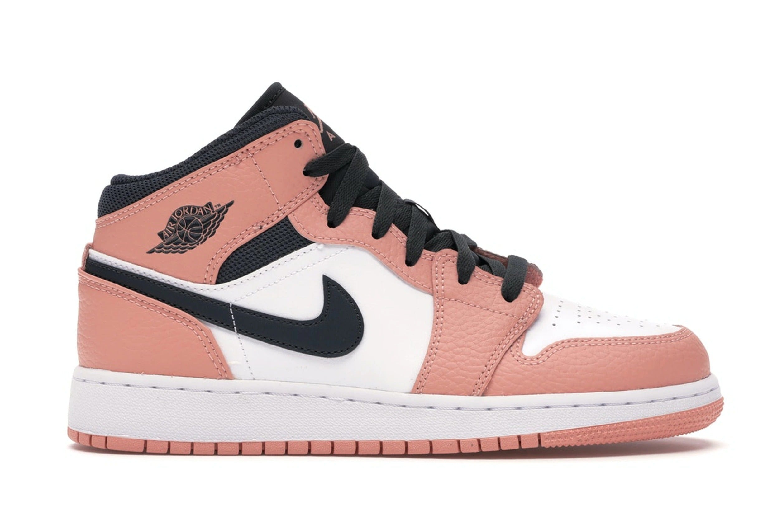 Sneakers WMNS Nike Air Jordan 1 Mid GS Basketball Shoes - Pink Quartz 555112-603