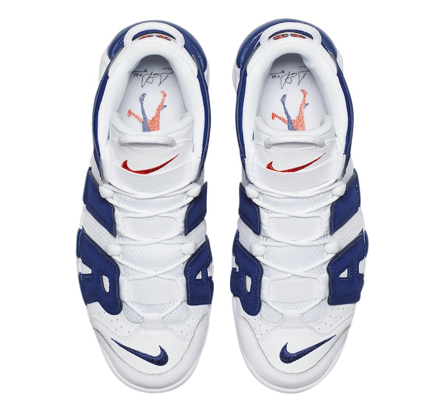 Sneakers Unisex Nike AIR MORE UPTEMPO 96 New York Knicks - Blue White 921948-101