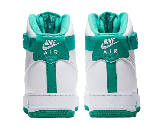 Sneakers Men Nike Air Force1 HIGH - White Neptune Green CD0910-101