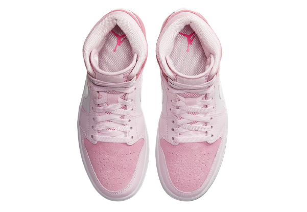 Sneakers WMNS Nike Air Jordan 1 Mid GS Basketball Shoes - Digital PInk CW5379-600